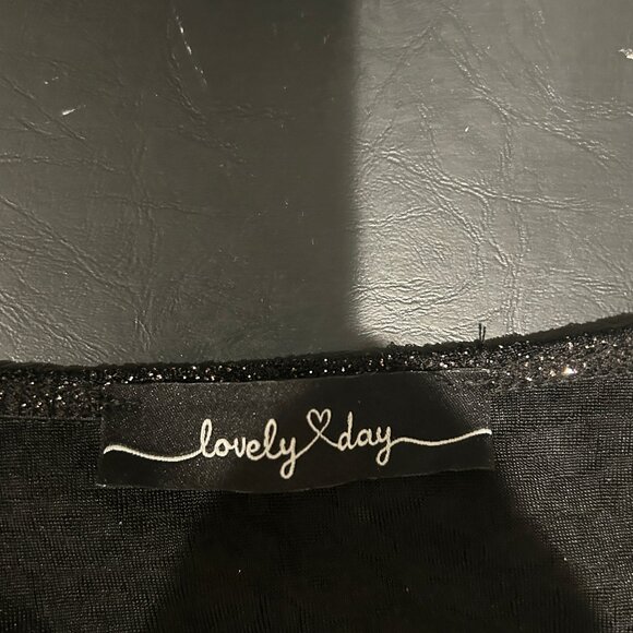 Lovely Day Black Shimmery dress - Picture 3 of 3